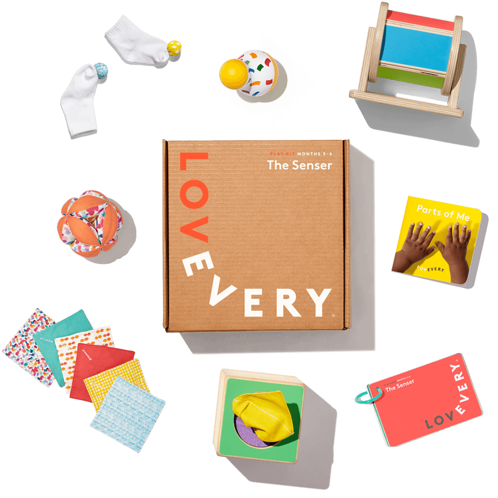 play kit with contents surrounding